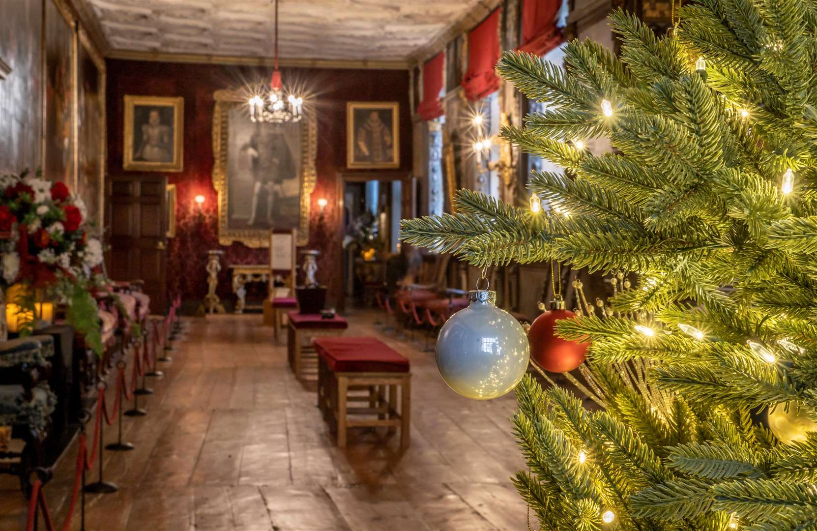 Traditional decorations at Knole and, outside, there will be a Beatrix Potter trail. Picture: ©National Trust Lois Leyland