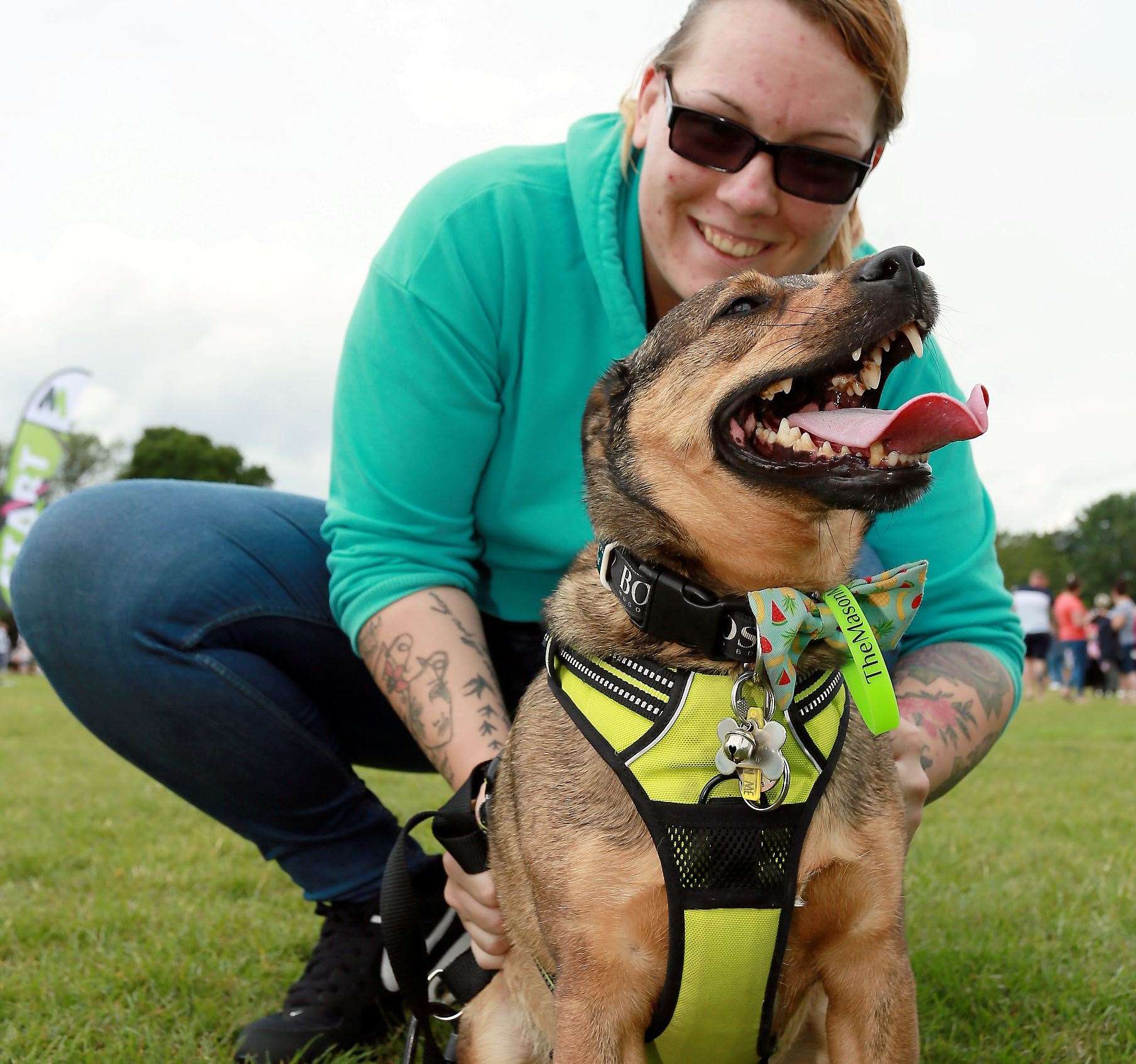 Families are challenged to walk, run, jog the mile in any way they wish - even with the company of the family pet.