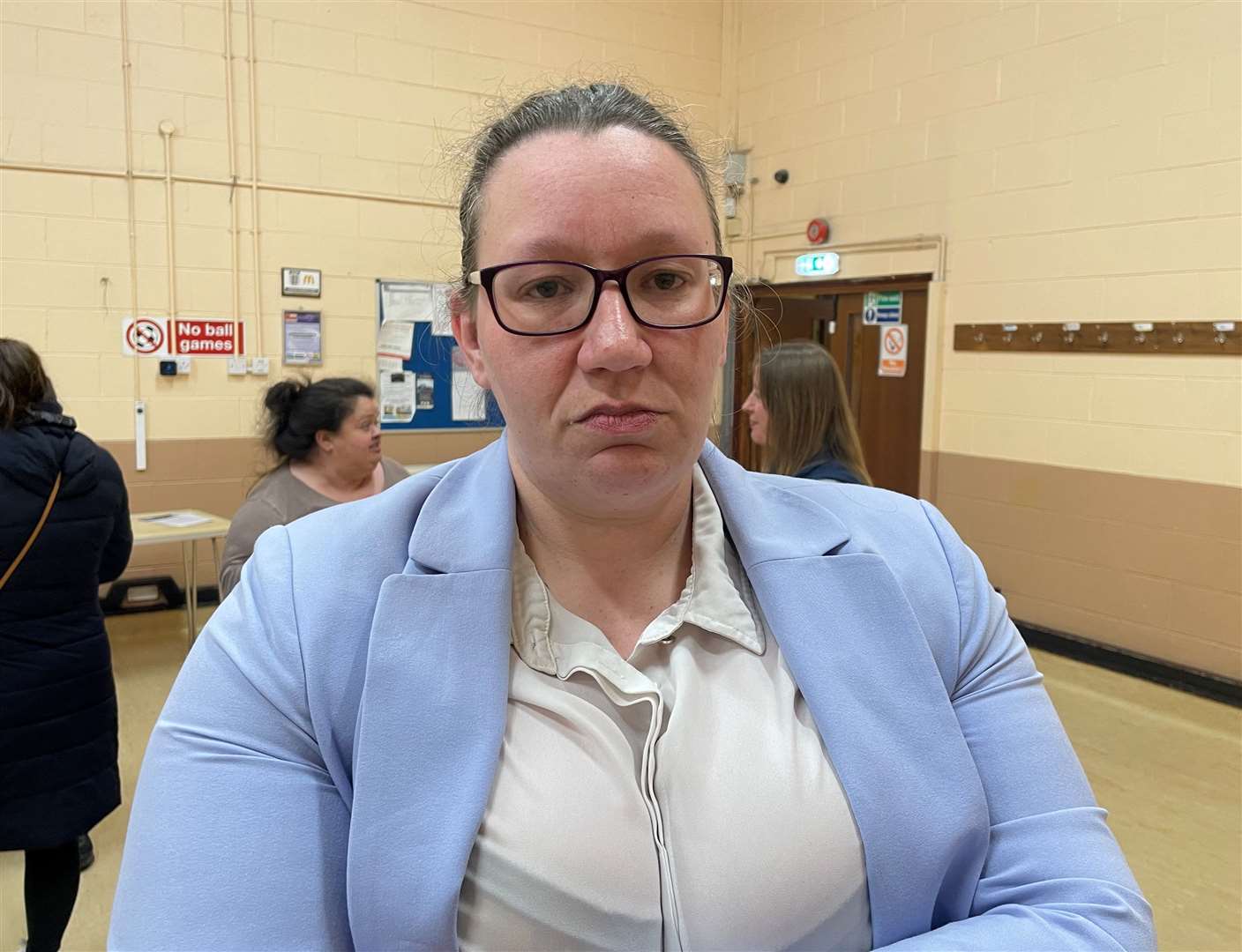 Swale councilor and mum of three Lee-Anne Moore says her daughter being given a place at The Abbey School in Faversham has been a ‘nightmare’. Picture: Joe Crossley