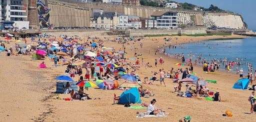 Ramsgate has proved to be a popular spot on hot days