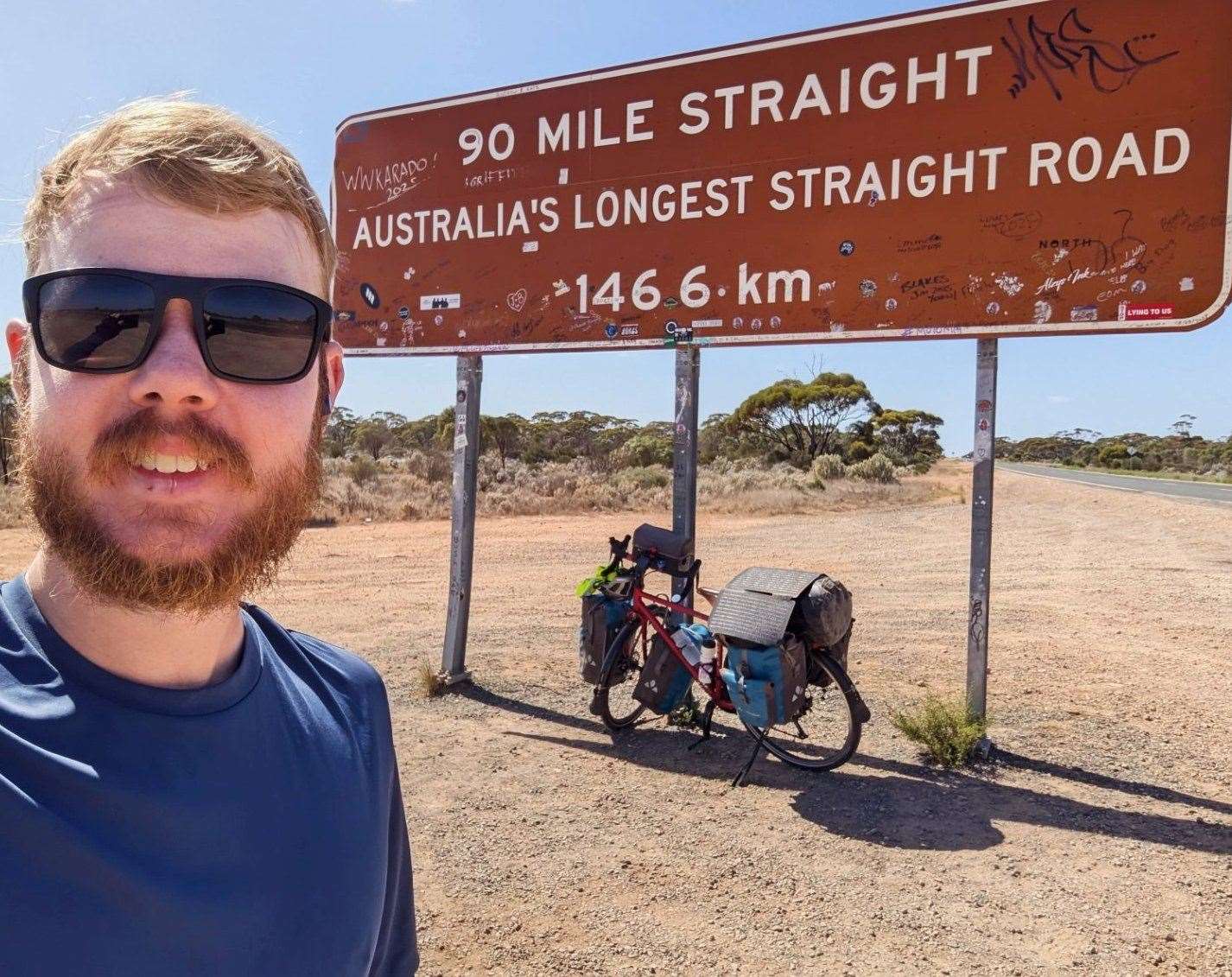 Jacob Zintel-Warner from Folkestone has so far travelled more than 12,600 of 18,000 miles of his round-the-world trip. Picture: Jacob Zintel-Warner