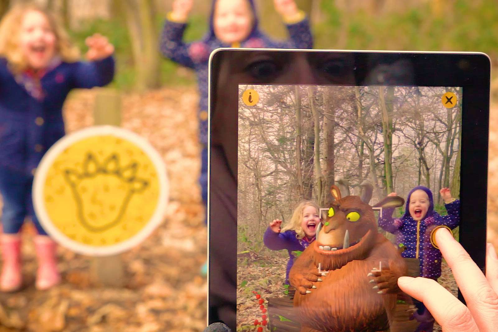 The Gruffalo Spotter app - try it out at Jeskyns in north Kent