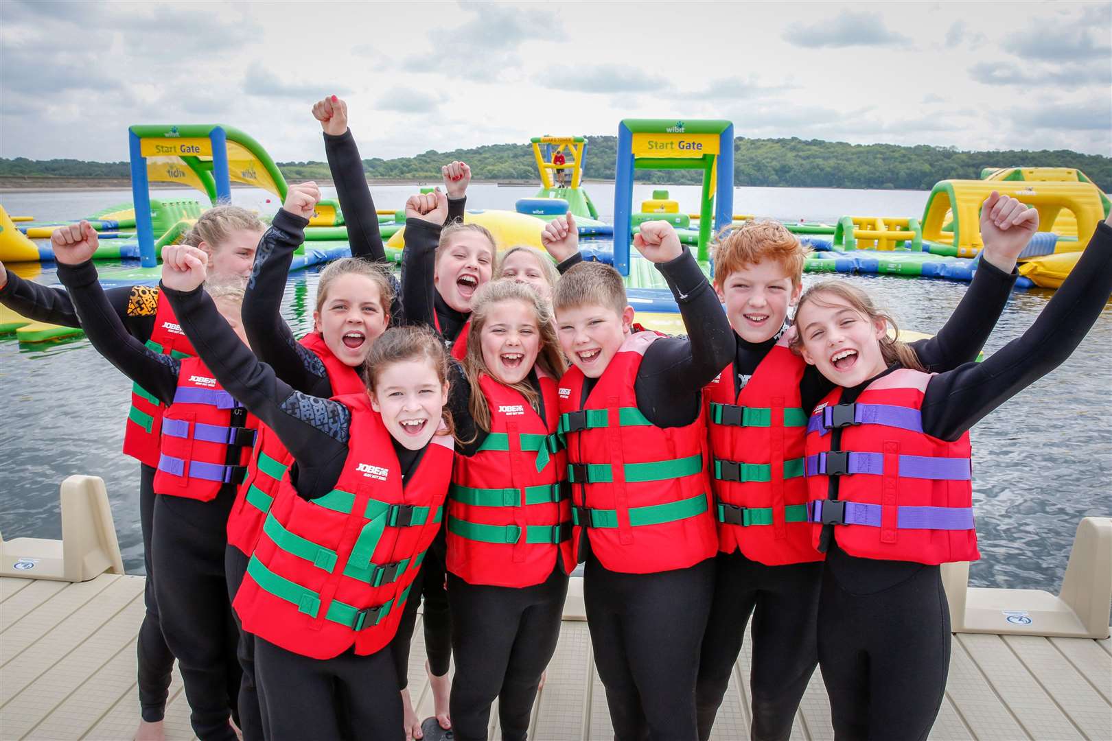 Total Wipeout style attraction at Bewl Water