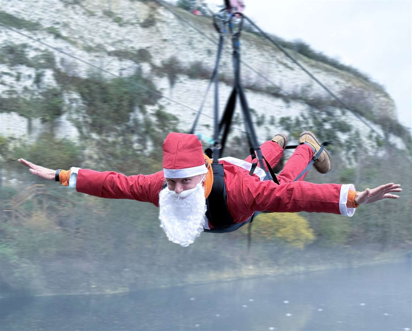 The Santa Flights event at Hangloose Adventure at Bluewater