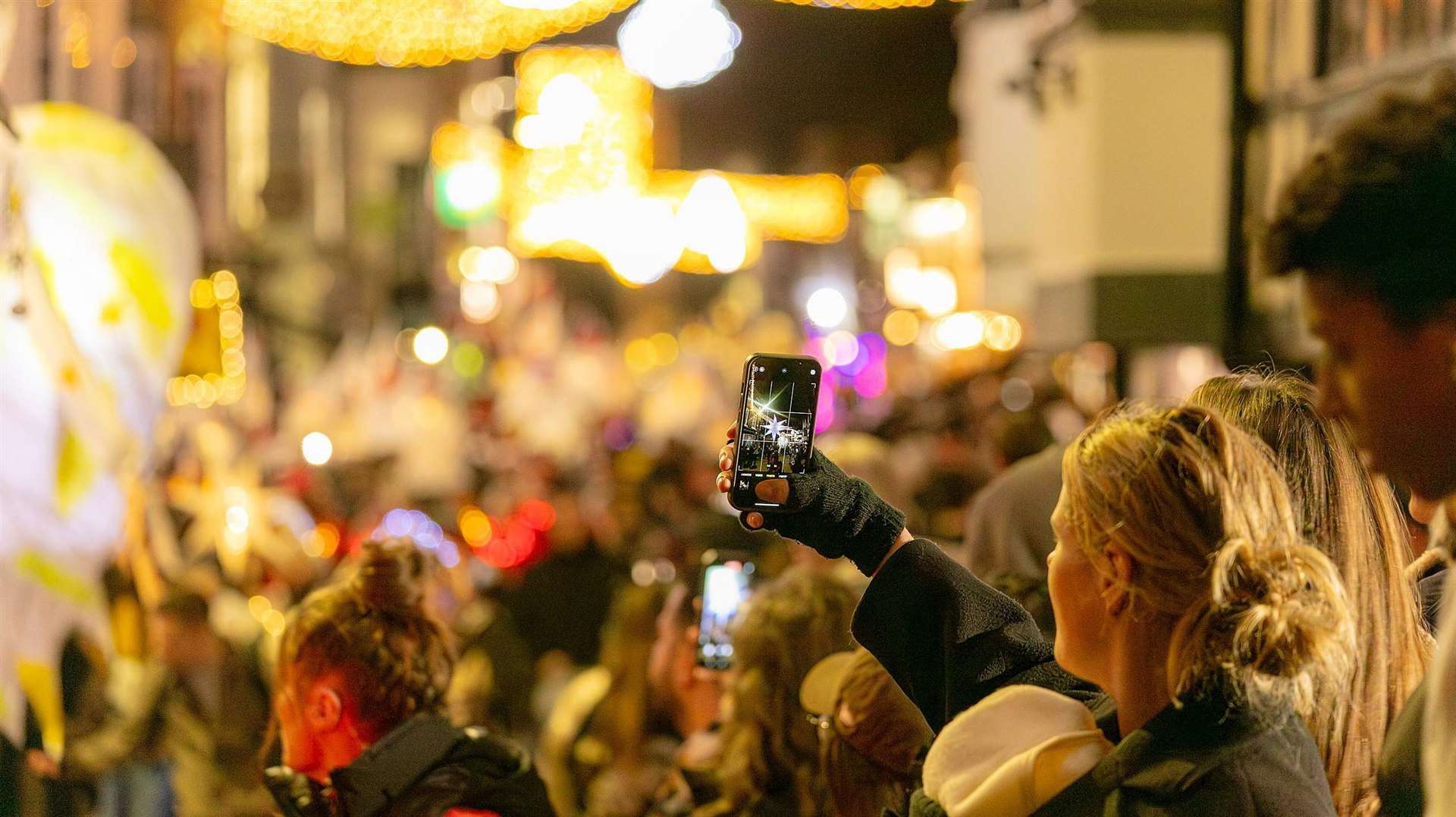 Six miles of Christmas lights are set to transform Canterbury’s streets this winter. Photo: Alex Hare