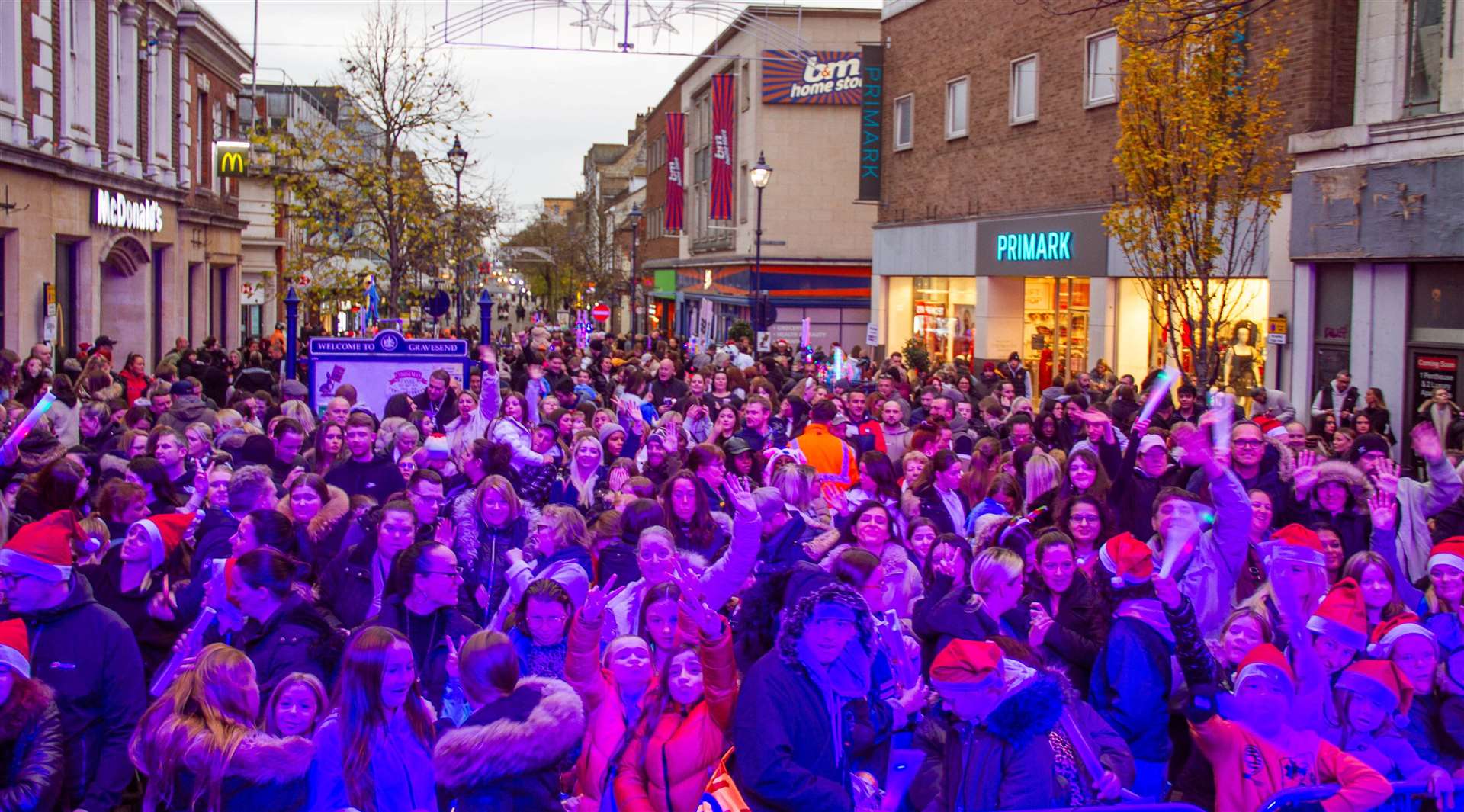 Crowds are expected to gather for the Christmas switch-on in Gravesend. Picture: Gravesham Borough Council
