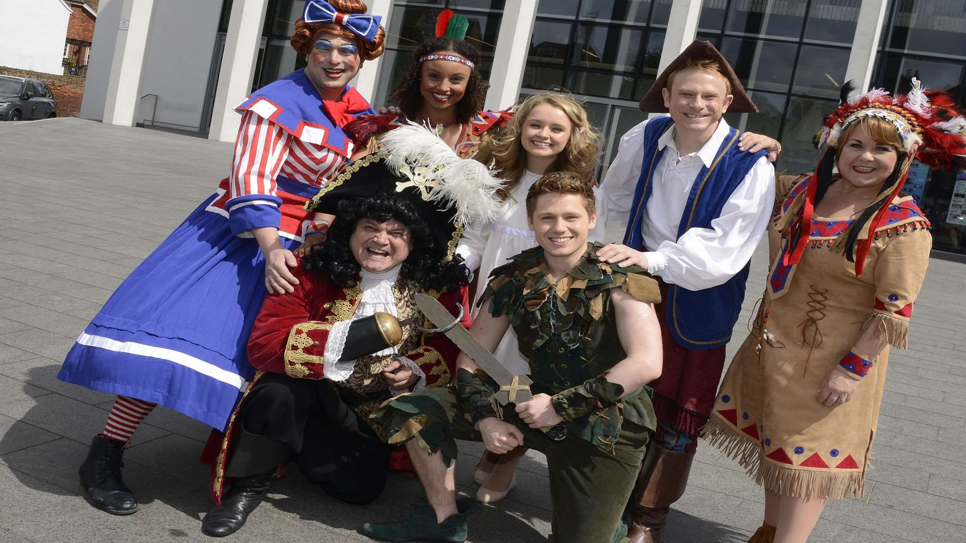 The cast of Peter Pan at The Marlowe Theatre