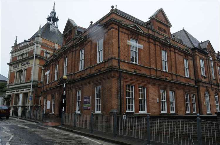 The Folkestone Library is 135 years old and closed due to water damage. Picture: Paul Amos
