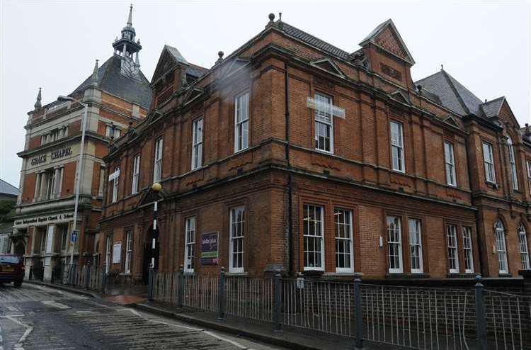 The Folkestone Library is 135 years old and closed due to water damage. Picture: Paul Amos