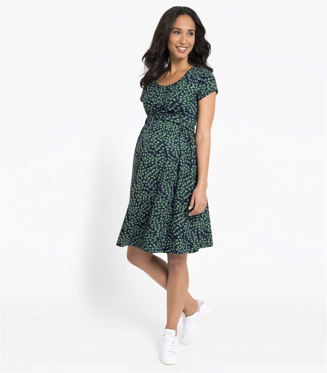 A green bud wrap dress from JoJo Maman Bebe