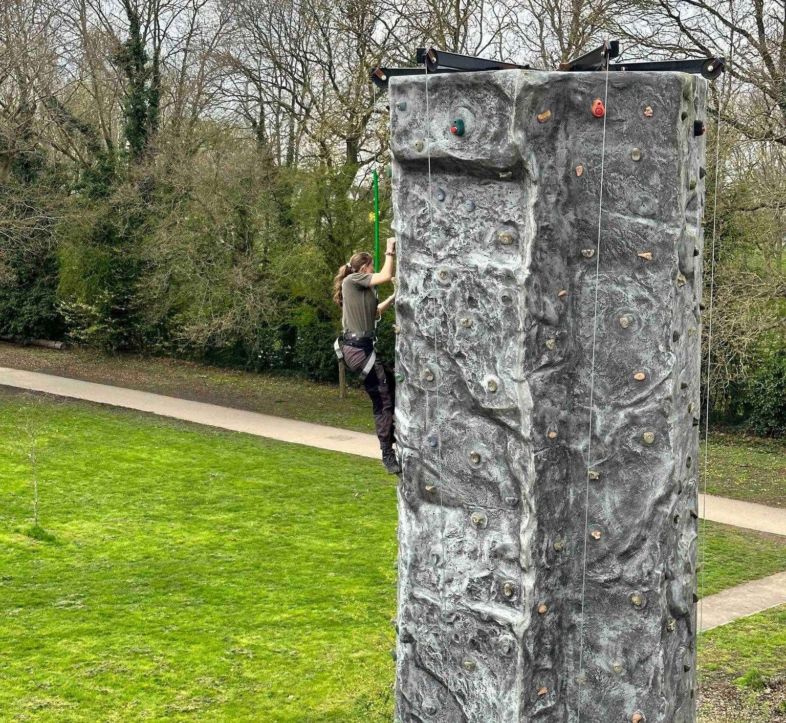 The refurb will affect the opening of the Climbing Wall. Picture: Mote Park Outdoor Adventure Facebook