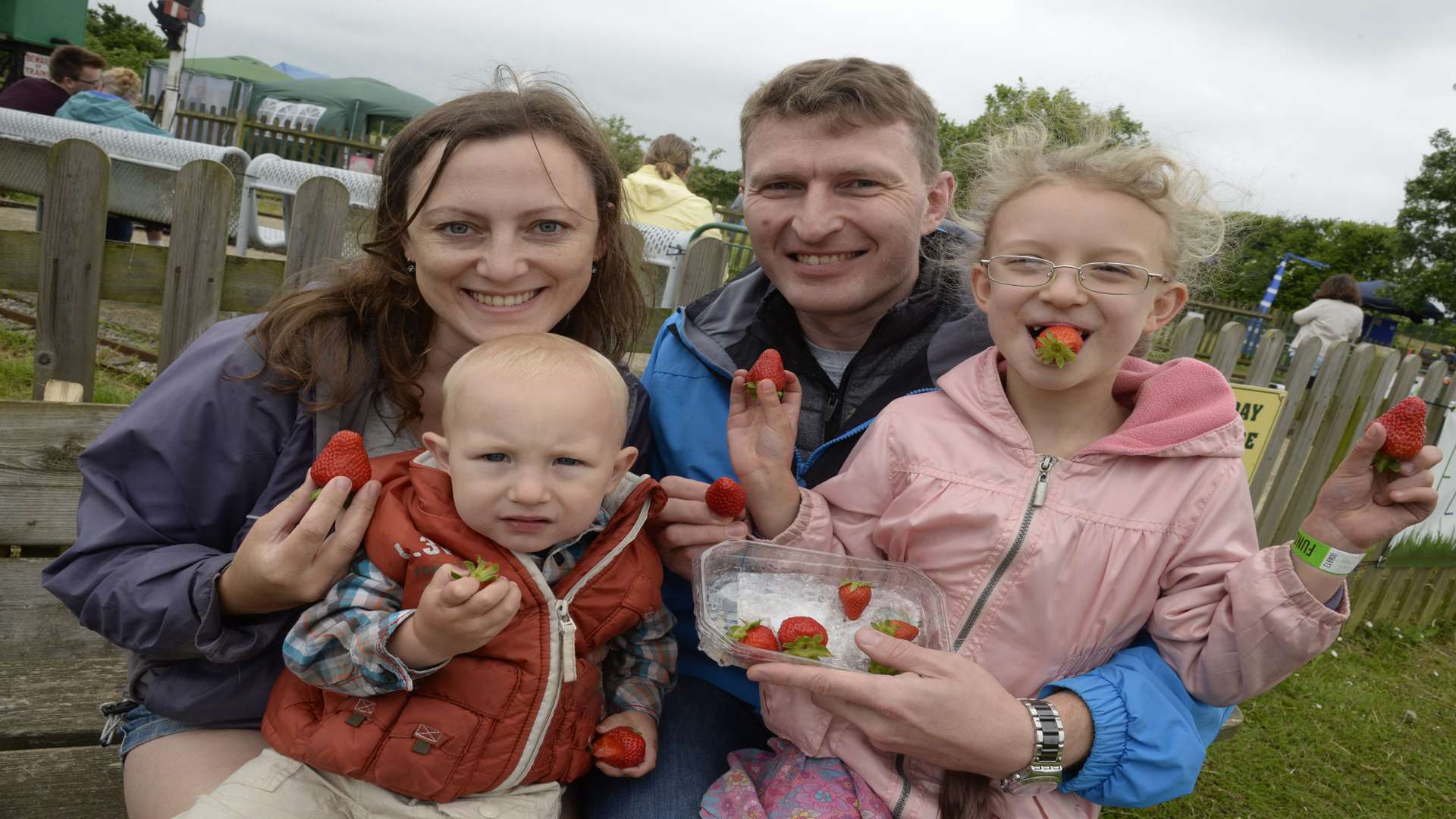 Tuck in at Brogdale's Strawberry Festival Picture: Chris Davey