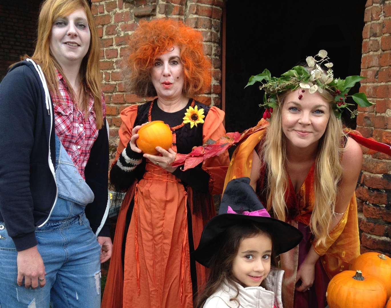 Halloween pumpking carving at Lullingstone Castle