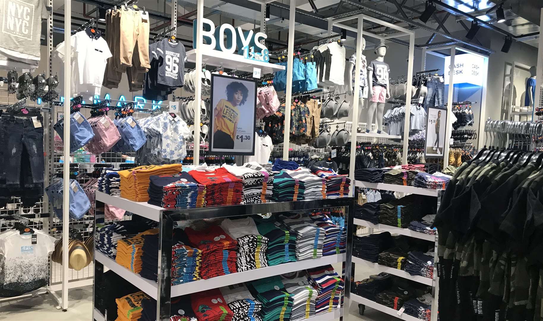 Childrenswear is upstairs at the new Primark