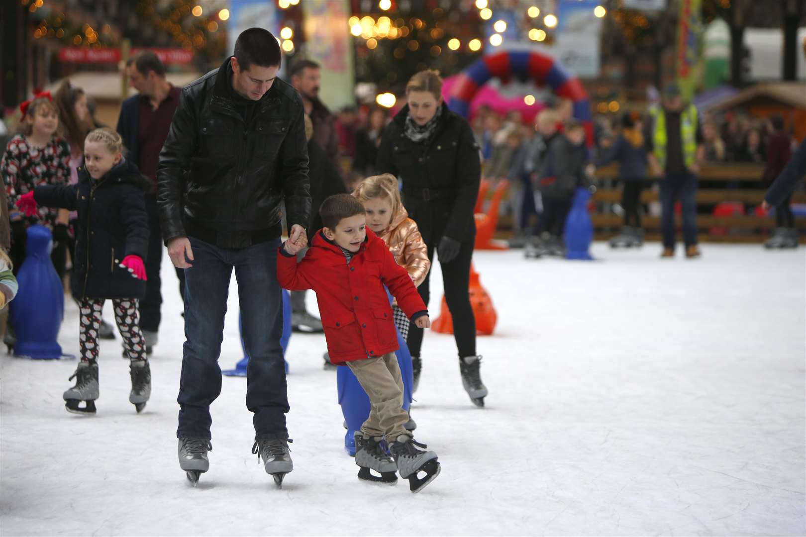 The ice rink is being made bigger this year