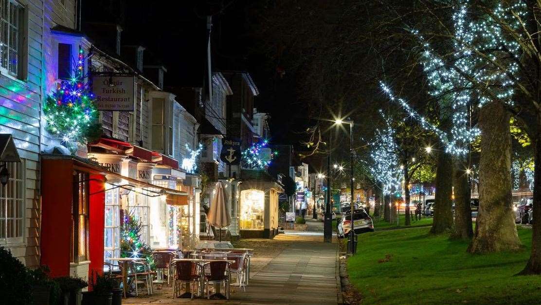 The trees along Tenterden High Street will be twinkling with lights. Photo: My Tenterden