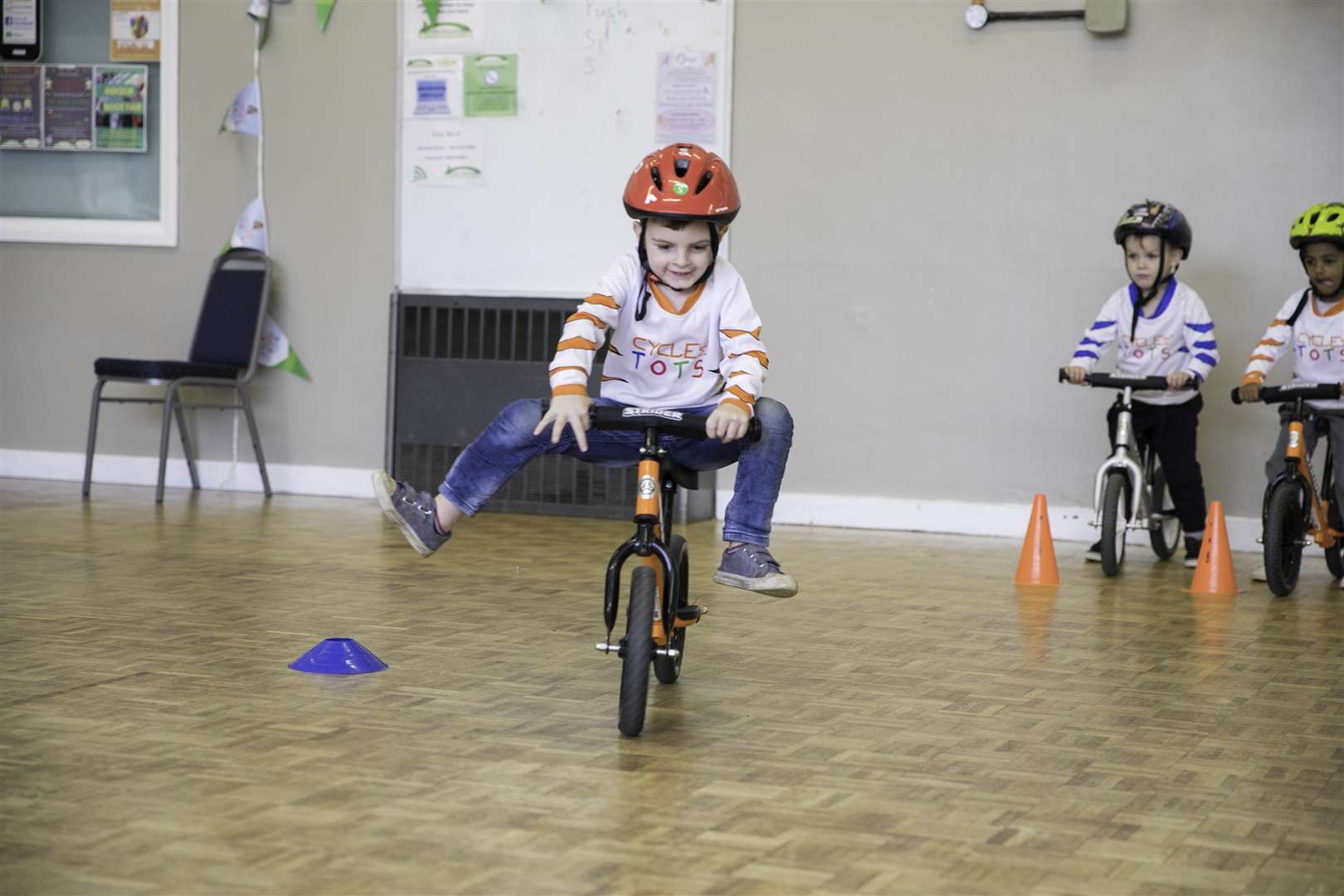 CYCLEme TOTS teamed up with Strider and children learn to ride with the help of balance bikes
