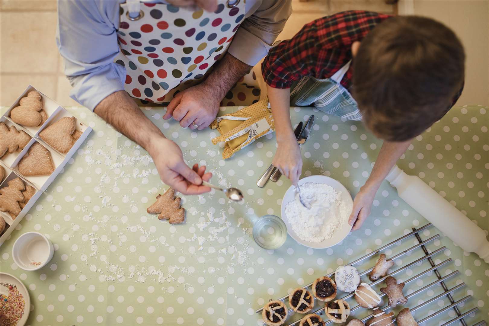 Baking at Christmas is popular with youngsters