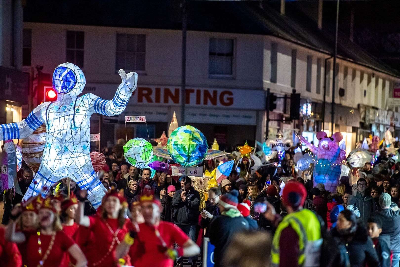 Marvel at the lantern creations at the Tunbridge Wells parade. Picture: David Hodgekinson