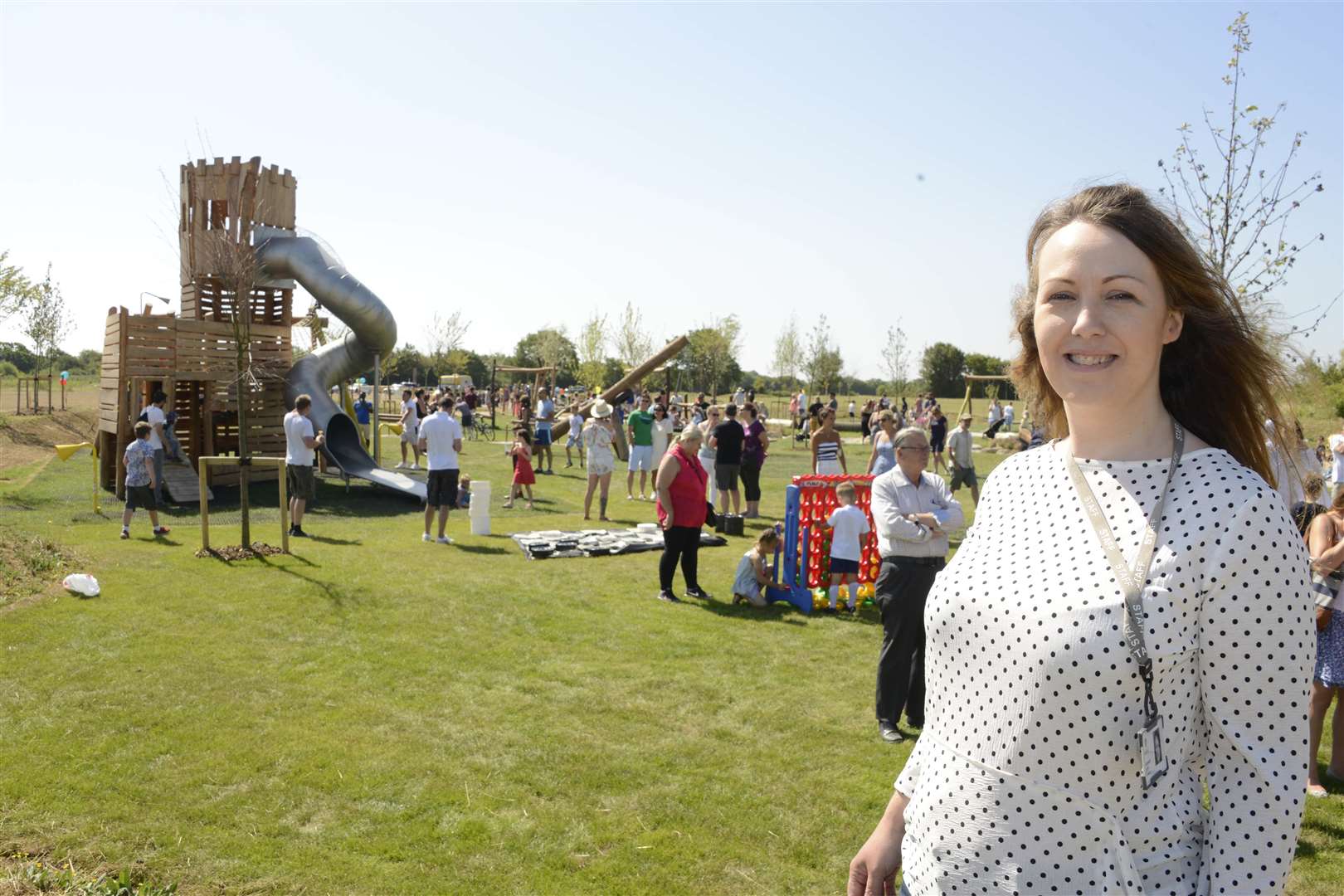 Ashford Bridgefield Park and play area opens. Project lead Amanda Scott.