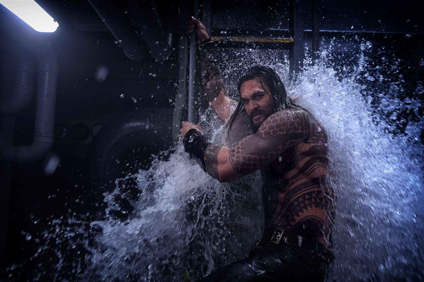 Jason Momoa as Arthur Curry/Aquaman. Picture credit: PA Photo/Warner Bros.