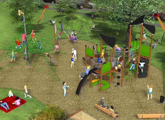 New climbing equipment will be installed. Picture: Shepway District Council