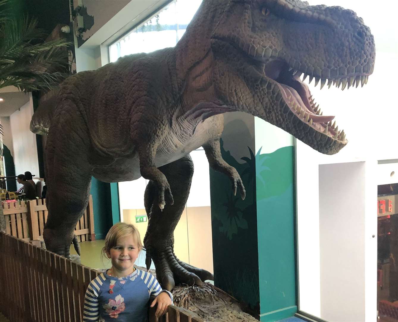 Natasha's daughter Lexi at Dinotropolis