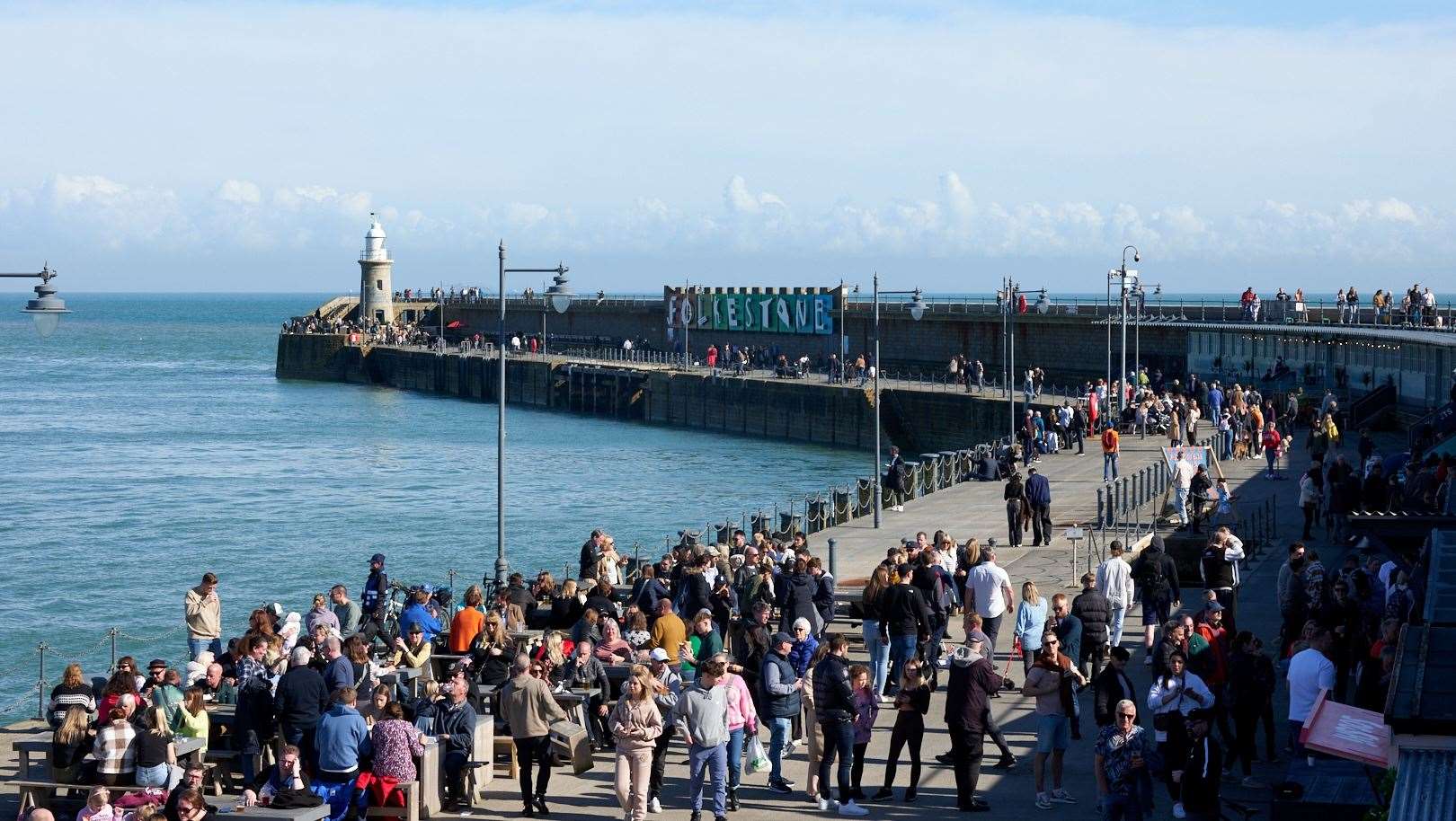 Folkestone’s Harbour Arm has been one of the town’s biggest tourist attractions for 10 years. Picture: Folkestone Harbour Arm