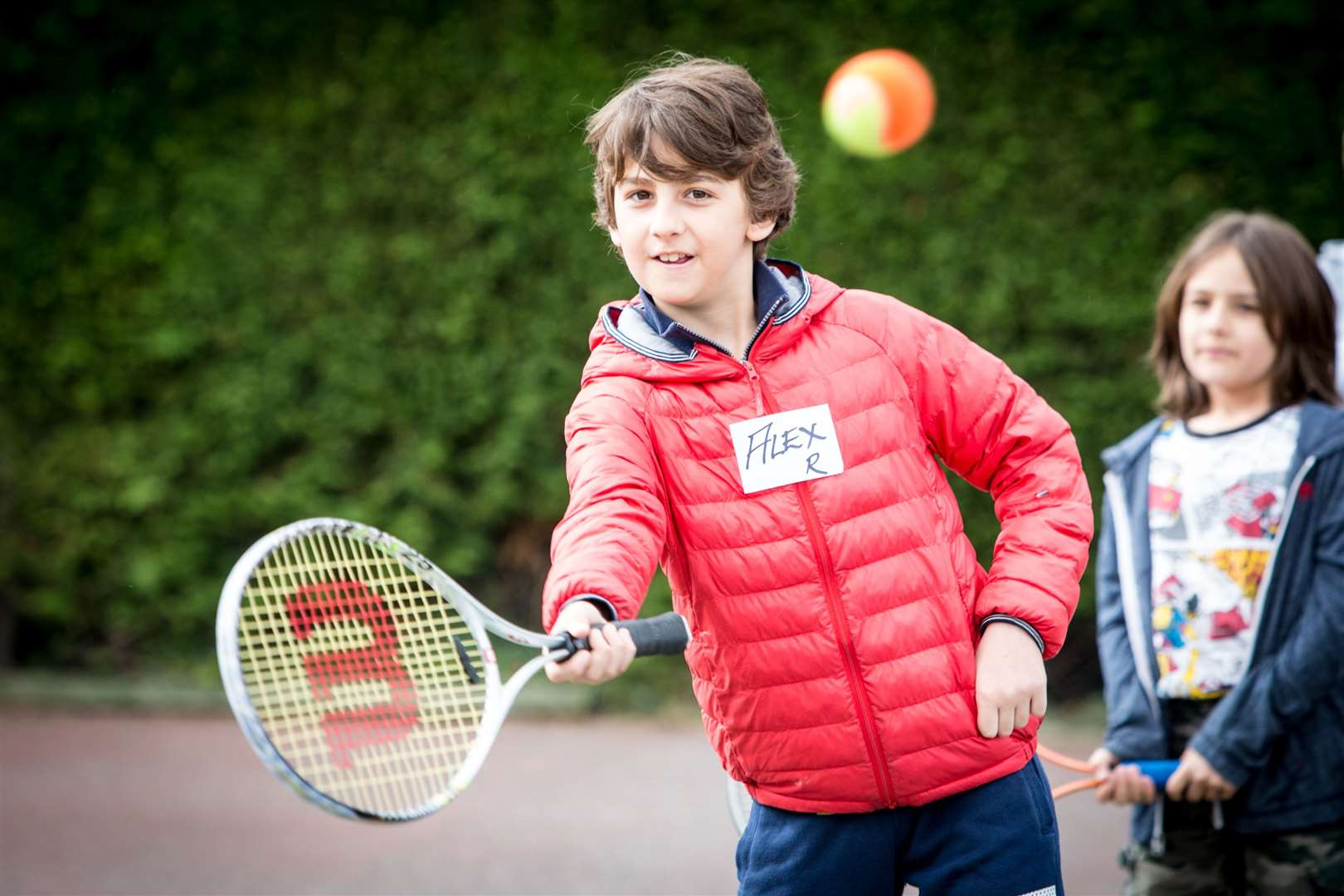 Children playing tennis at last year's open day