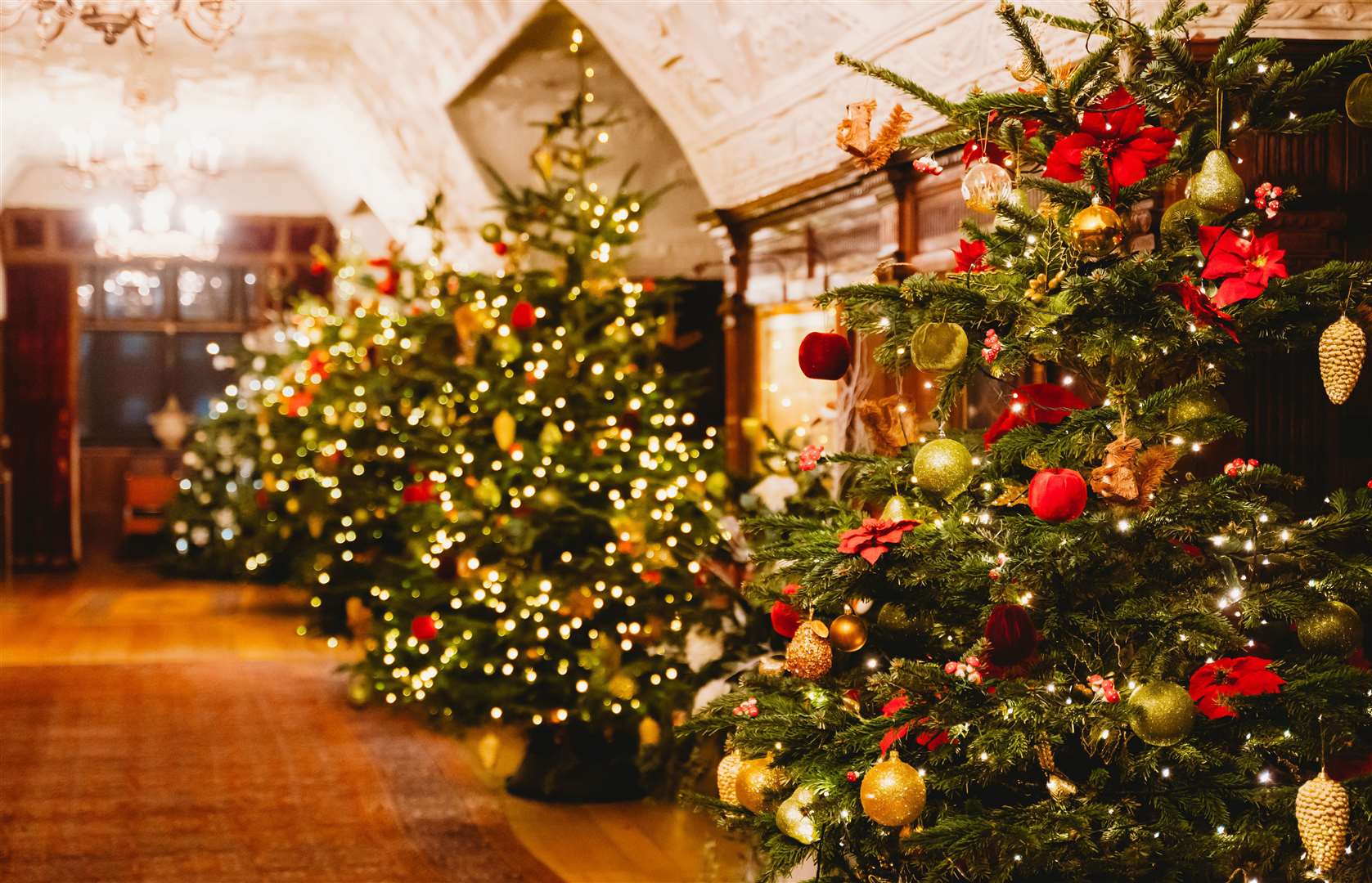 The rooms inside the castle will also be decorated for the festive season. Picture: Hever Castle and Gardens