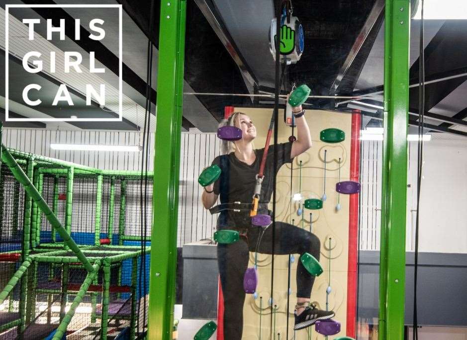 This Girl Can Climb sessions at Swallows Leisure Centre in Sittingbourne