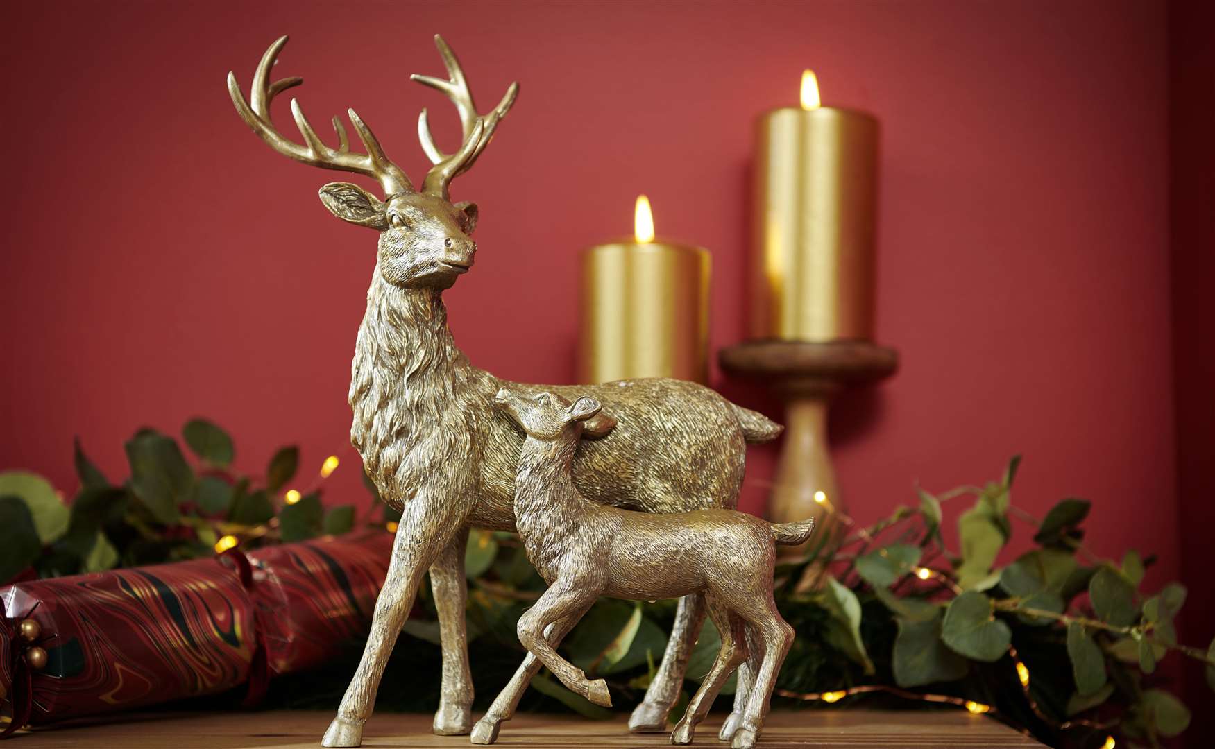 Say happy Christmas with this stylish reindeer decoration. A snip at £12, Wilko