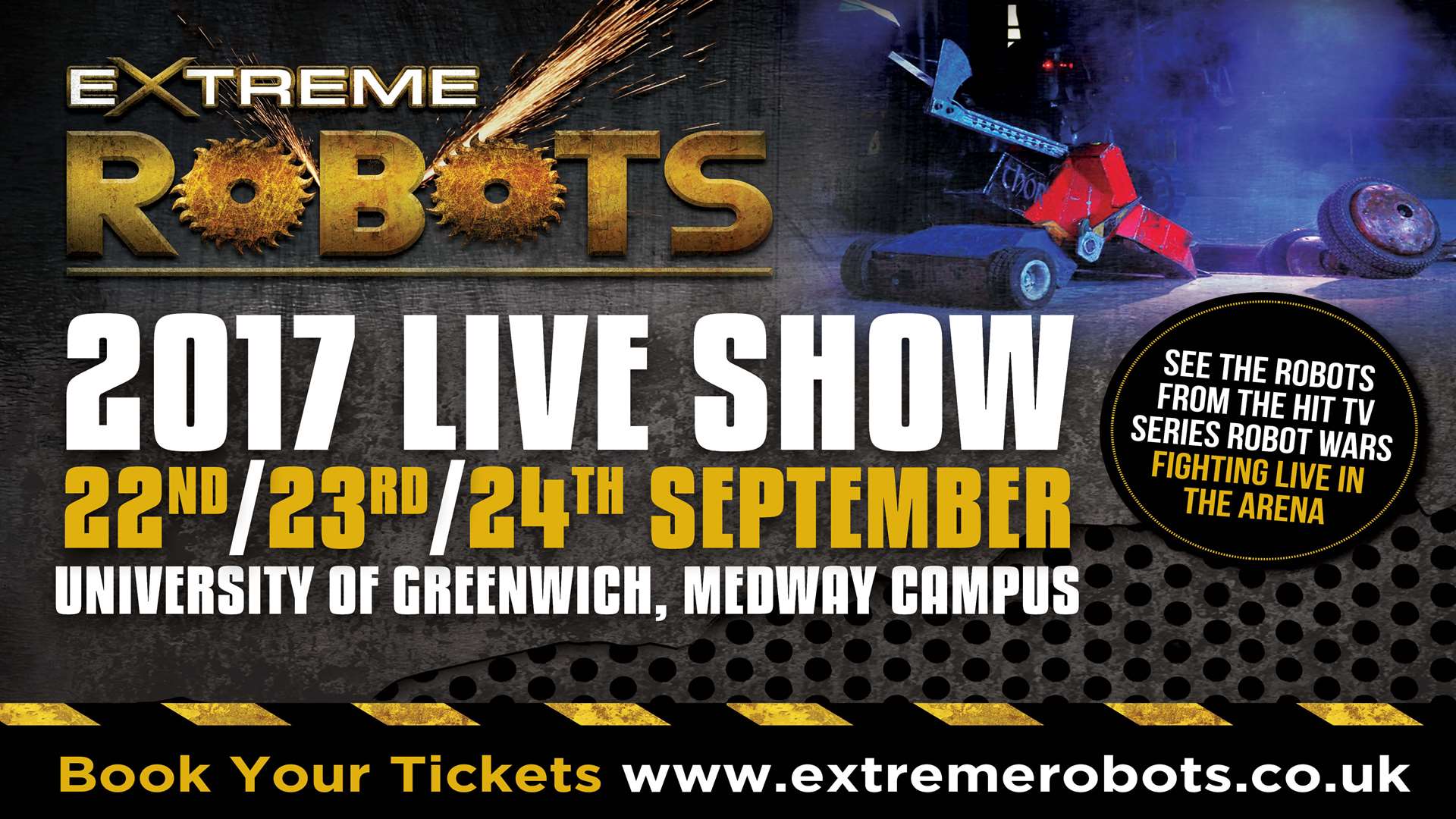 Win a family ticket to Extreme Robots