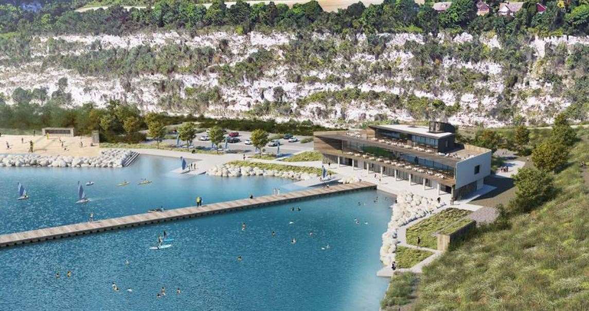 What the development could eventually look like at St Andrews Lake, Upper Halling. Picture: St Andrews Leisure Development Ltd