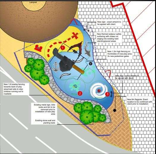 A new play area is planned at Westwood Cross. Picture: LS Thanet Ltd/Kompan Let's Play