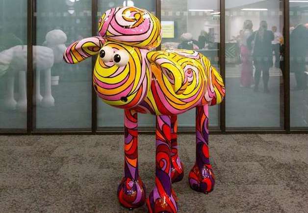 The first finished sculpture, designed by artist Jill Busby