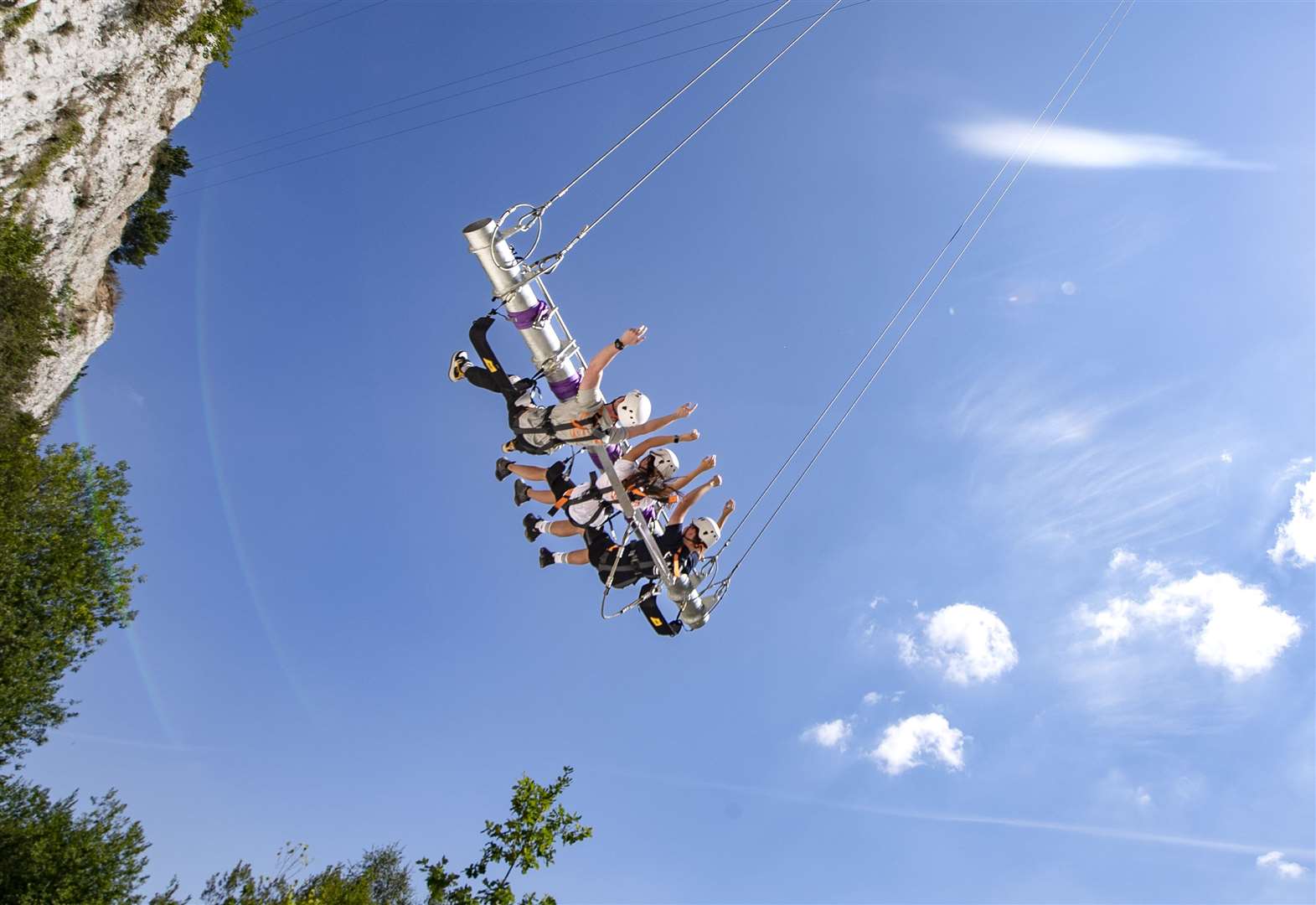 Giant Swing opens at Hangloose Adventure in Bluewater Shopping Centre