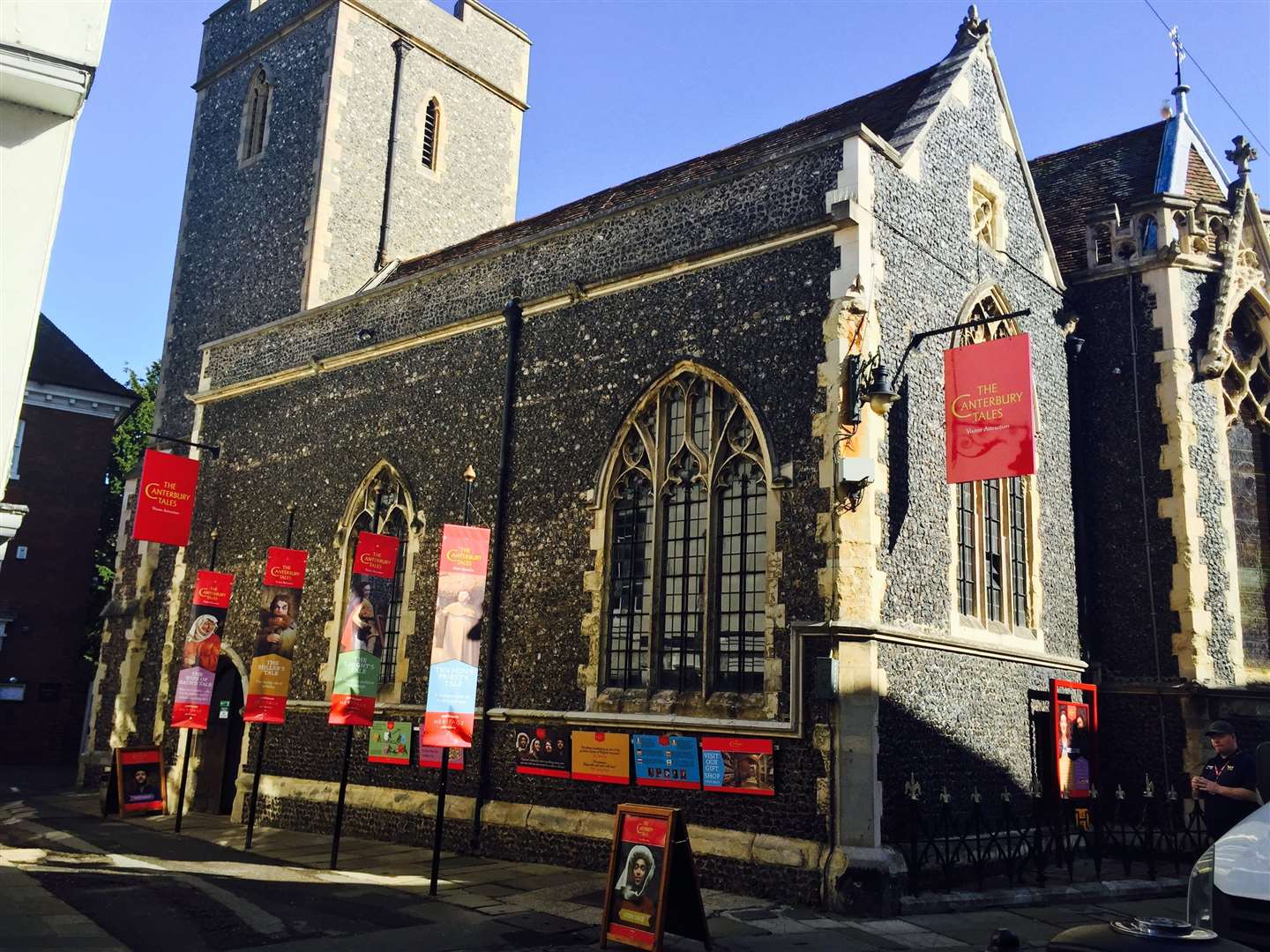 The Canterbury Tales is in the heart of the city opposite HMV