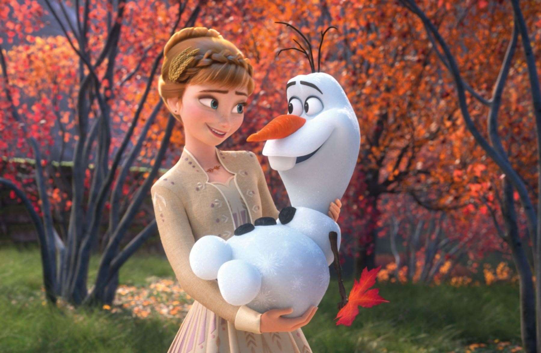 In Frozen 2 Olaf sings “Some Things Never Change,” but has now written a new song to mark the global shutdown. © 2019 Disney. All Rights Reserved.