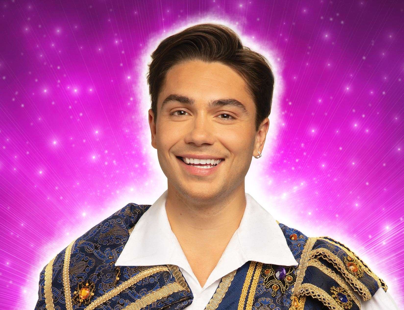 Union J singer and I'm a Celebrity runner-up George Shelley makes his pantomime debut as Prince Charming