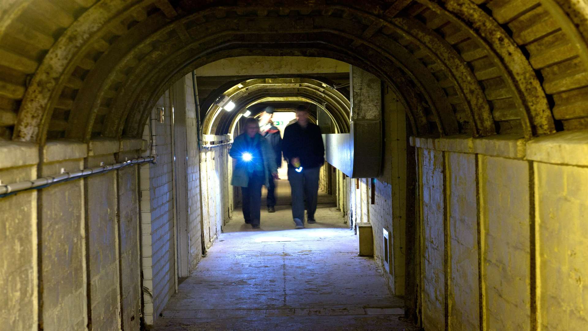 Descend into the eerie, winding medieval tunnels at Dover Castle. Picture: Fiona Stapley-Harding