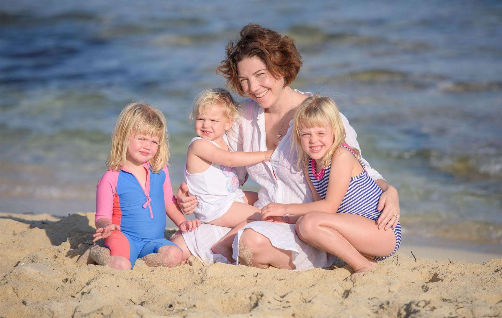 Christine Armstrong with her children, left to right, Vivienne, Lucy, Christine and Celia