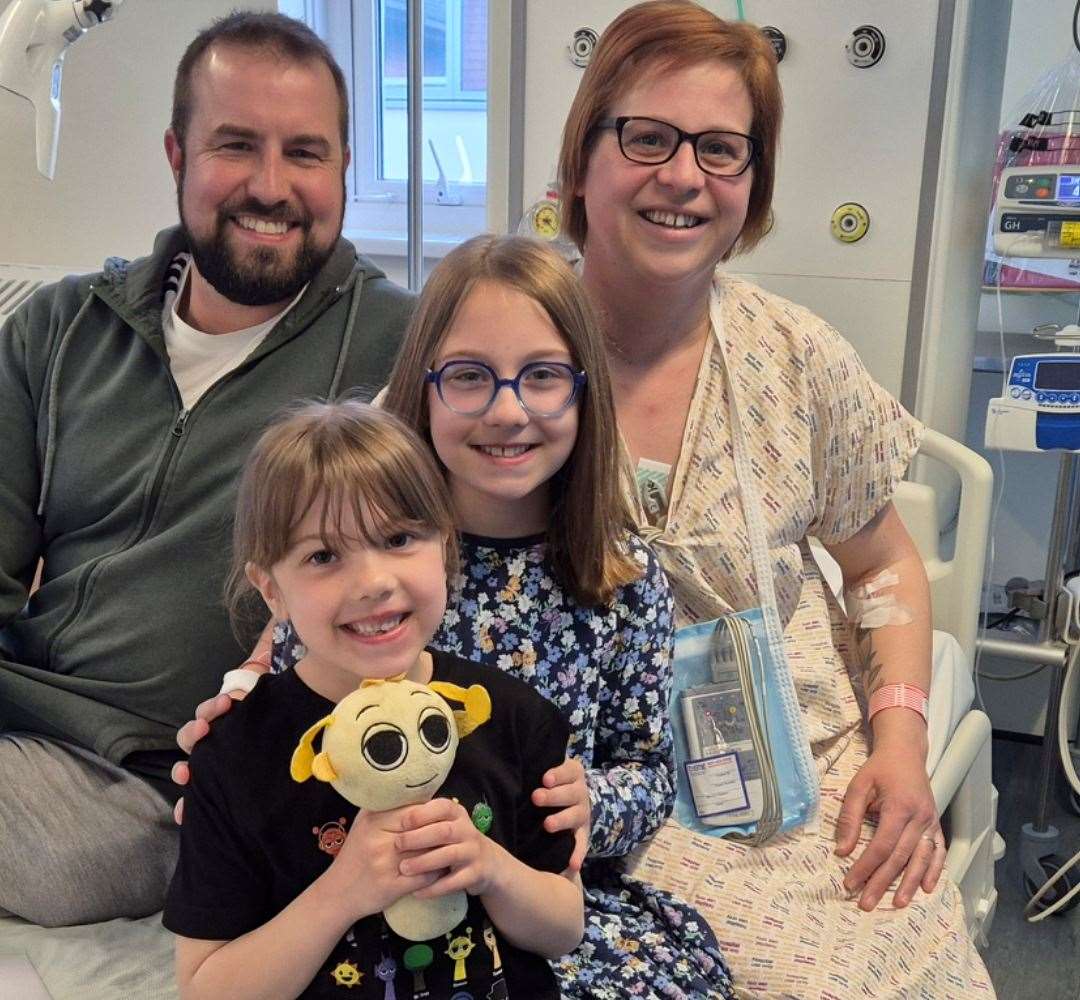 Alice Trott with her family