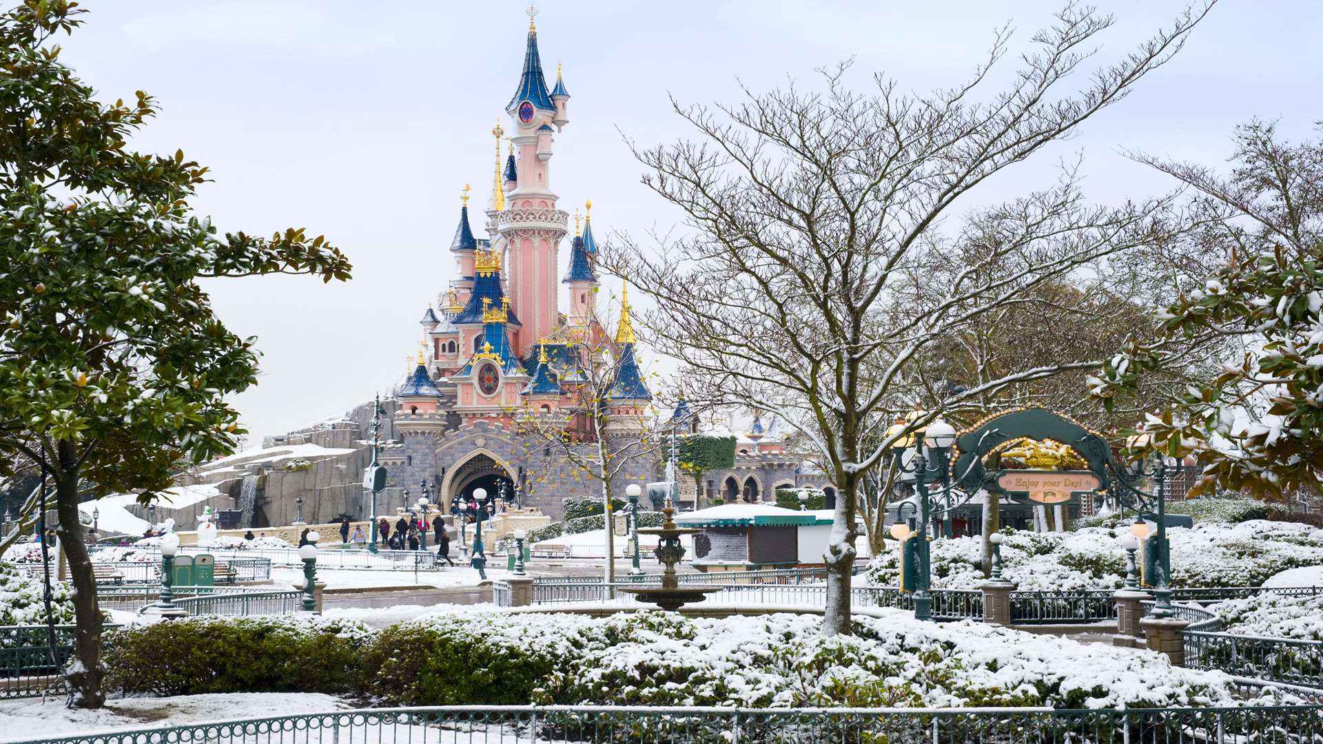 The Sleeping Beauty castle at Disneyland Paris