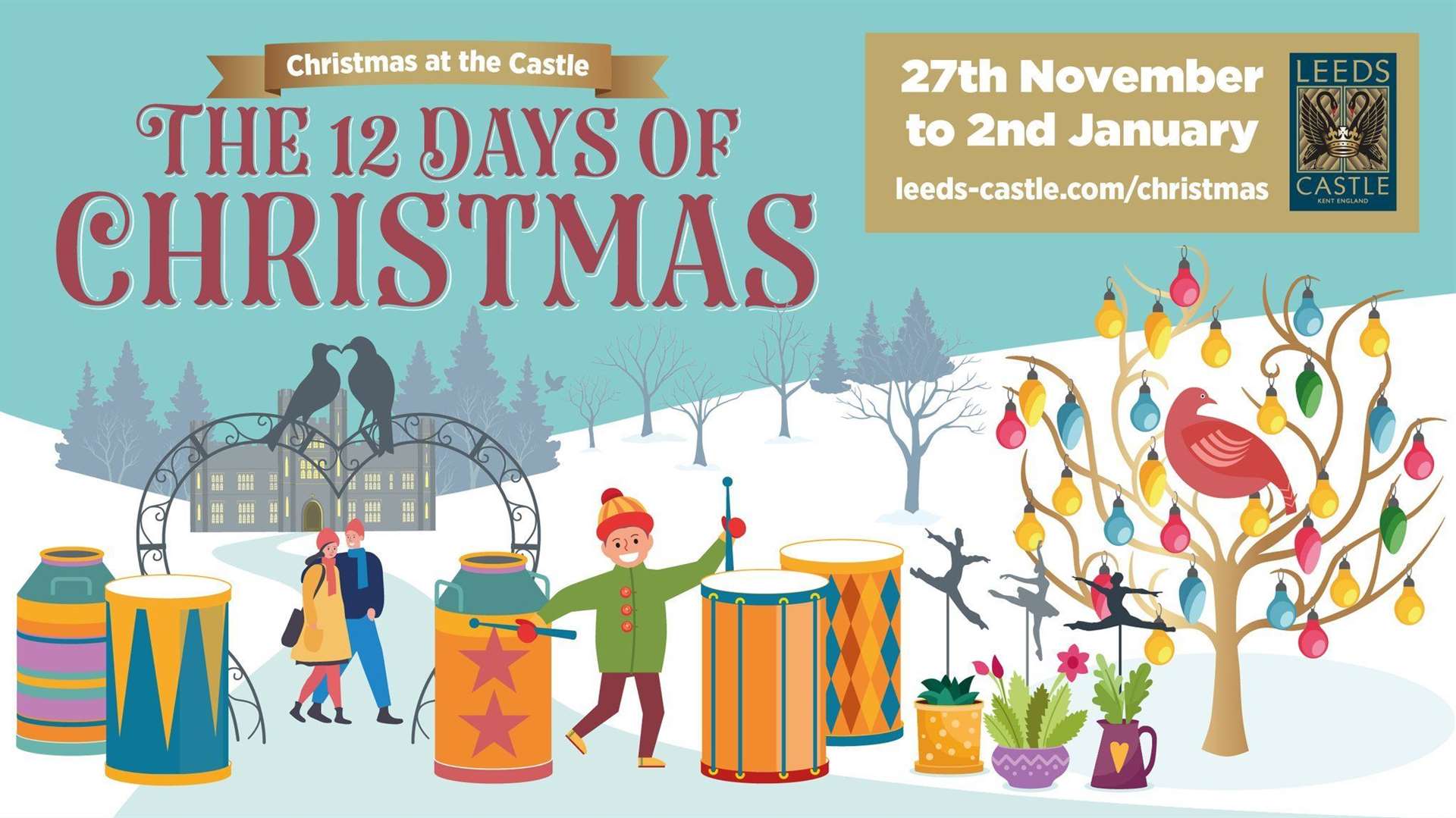 Leeds Castle will be celebrating the Twelve Days of Christmas Picture: Leeds Castle