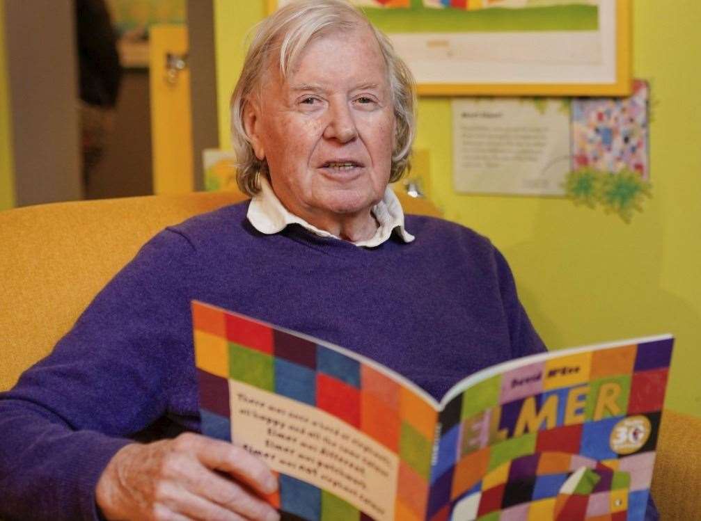 David McKee, author of Elmer the Patchwork Elephant is encouraging everyone to back the Heart of Kent Hospice's art trail