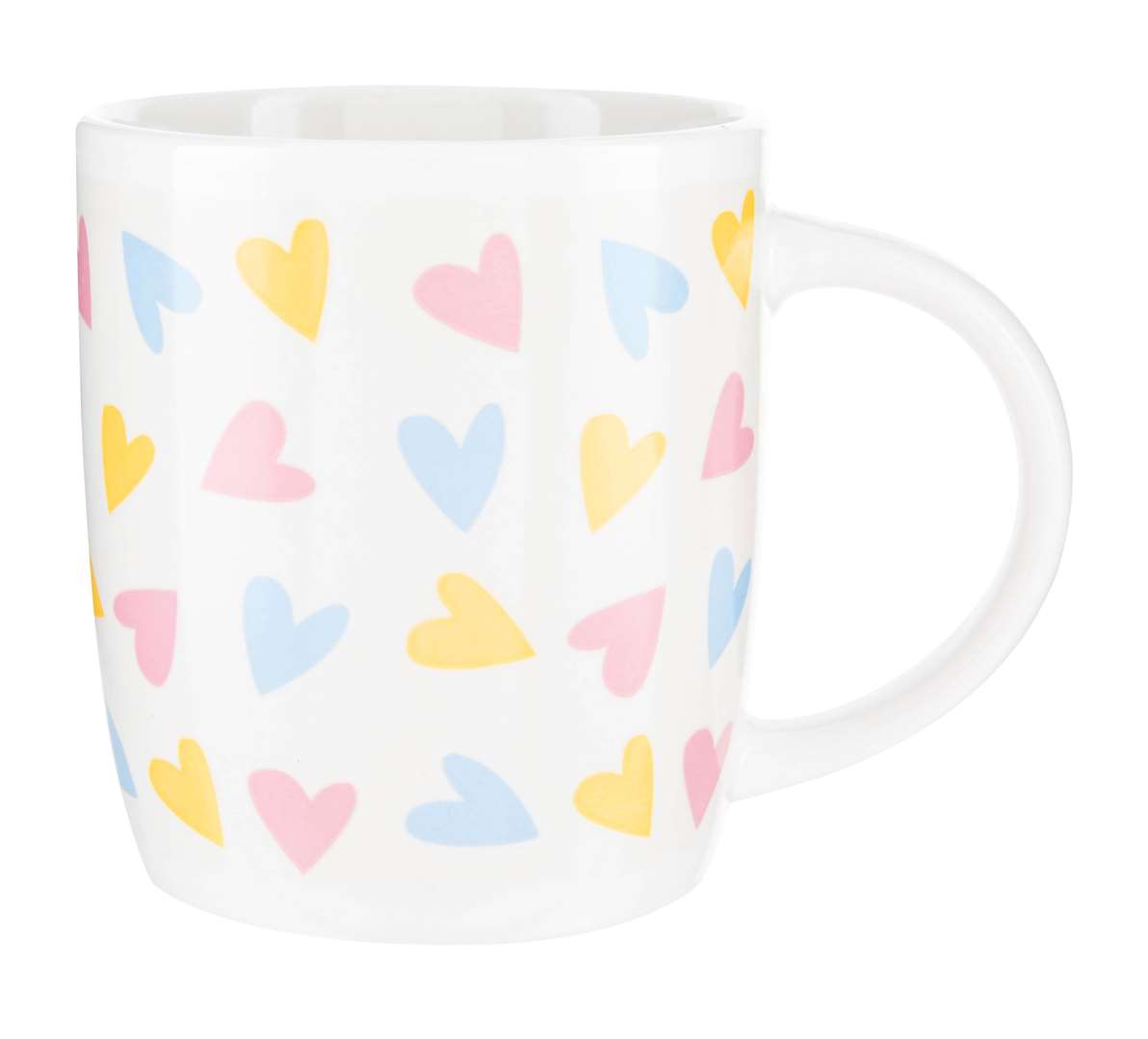 Heart shaped mug, £1
