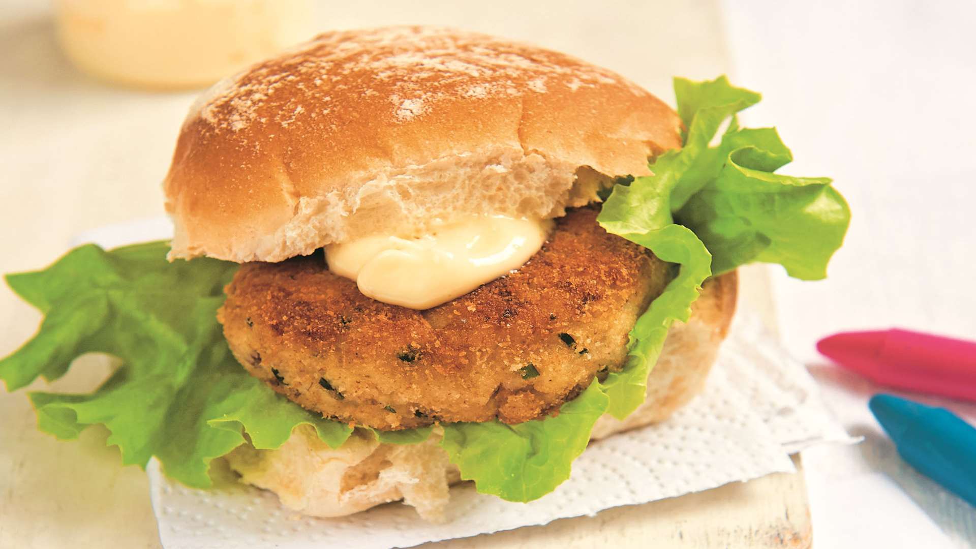 Fish-cake sandwich