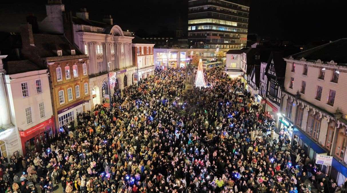 Rob and Numi from kmfm will help switch on Maidstone’s Christmas lights. Picture: Visit Maidstone