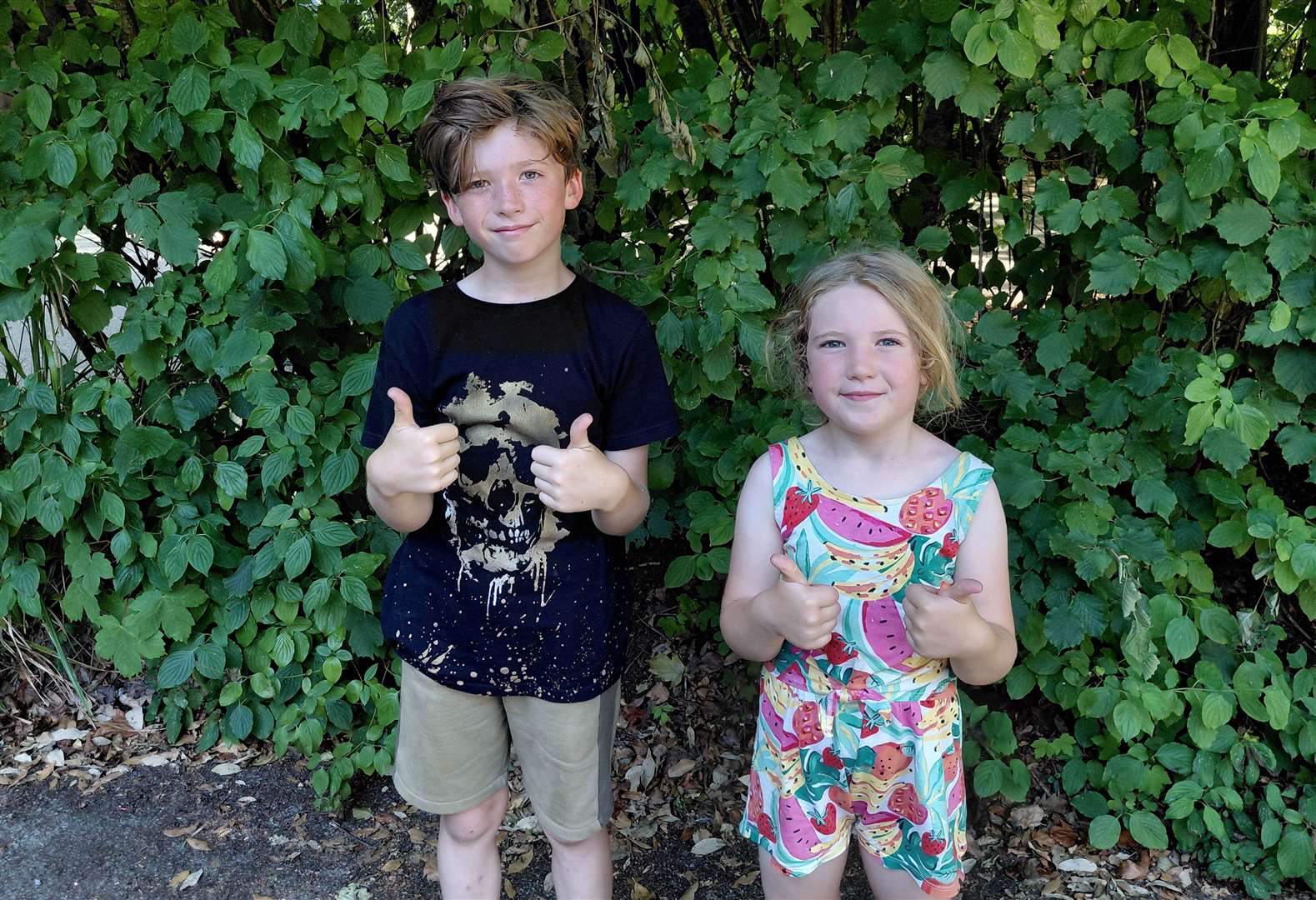 The kids gave Brockhill Country Park the thumbs up